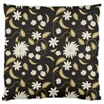 Folk flowers print Floral pattern Ethnic art Large Flano Cushion Case (One Side) Front