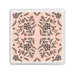 Floral Folk Damask Pattern  Memory Card Reader (square) by Eskimos