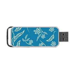 Folk Flowers Print Floral Pattern Ethnic Art Portable Usb Flash (one Side) by Eskimos