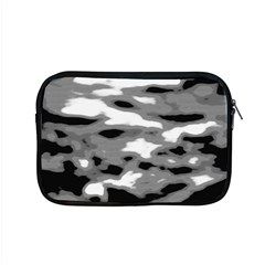 Black Waves Abstract Series No 1 Apple Macbook Pro 15  Zipper Case by DimitriosArt