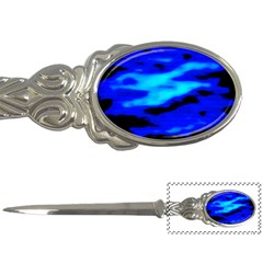 Blue Waves Abstract Series No13 Letter Opener by DimitriosArt