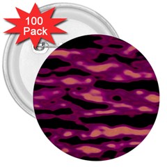 Velvet  Waves Abstract Series No1 3  Buttons (100 Pack)  by DimitriosArt