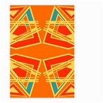 Abstract pattern geometric backgrounds   Small Garden Flag (Two Sides) Back