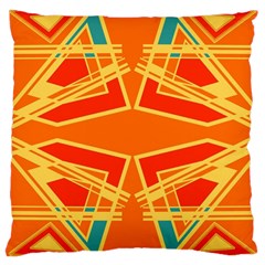 Abstract Pattern Geometric Backgrounds   Large Cushion Case (two Sides) by Eskimos