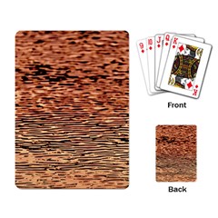 Orange  Waves Flow Series 1 Playing Cards Single Design (rectangle) by DimitriosArt