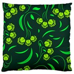 Folk flowers print Floral pattern Ethnic art Large Flano Cushion Case (Two Sides) Front