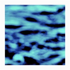 Blue Waves Flow Series 4 Medium Glasses Cloth (2 Sides) by DimitriosArt