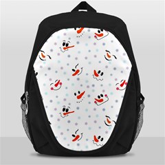 Cute Faces Of Snowmen Backpack Bag by SychEva