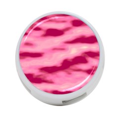 Pink  Waves Flow Series 4 4-port Usb Hub (one Side) by DimitriosArt