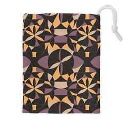 Abstract Pattern Geometric Backgrounds   Drawstring Pouch (4xl) by Eskimos