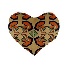Abstract Pattern Geometric Backgrounds   Standard 16  Premium Heart Shape Cushions by Eskimos