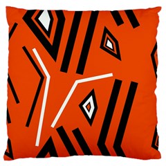 Abstract Pattern Geometric Backgrounds   Large Flano Cushion Case (two Sides) by Eskimos