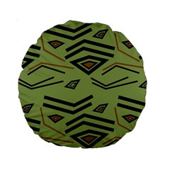 Abstract Pattern Geometric Backgrounds   Standard 15  Premium Round Cushions by Eskimos