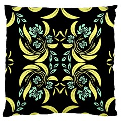 Floral Folk Damask Pattern Fantasy Flowers  Standard Flano Cushion Case (one Side) by Eskimos