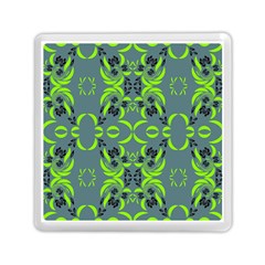 Floral Folk Damask Pattern  Memory Card Reader (square) by Eskimos