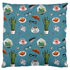 Fashionable Office Supplies Large Flano Cushion Case (one Side) by SychEva
