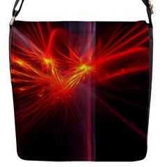 Fractal Flap Closure Messenger Bag (s) by Sparkle
