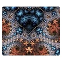 Fractal Double Sided Flano Blanket (small)  by Sparkle