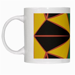 Abstract Pattern Geometric Backgrounds   White Mugs by Eskimos