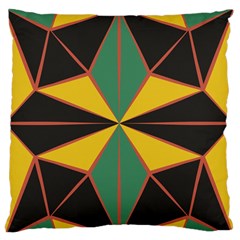 Abstract Pattern Geometric Backgrounds   Large Flano Cushion Case (one Side) by Eskimos
