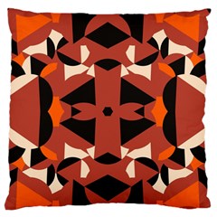 Abstract Pattern Geometric Backgrounds   Large Flano Cushion Case (one Side) by Eskimos