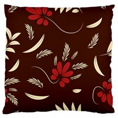 Sfolk Flowers Print Floral Pattern Ethnic Art Large Flano Cushion Case (two Sides) by Eskimos