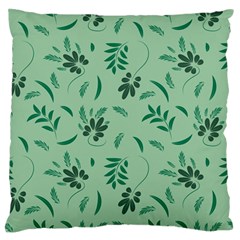 Folk Flowers Print Floral Pattern Ethnic Art Large Flano Cushion Case (one Side) by Eskimos