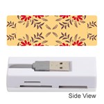 Floral folk damask pattern Fantasy flowers Floral geometric fantasy Memory Card Reader (Stick) Front
