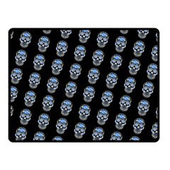 Skulls, Demonic Skull Pattern, Frida Kahlo Stylised Double Sided Fleece Blanket (small)  by Casemiro
