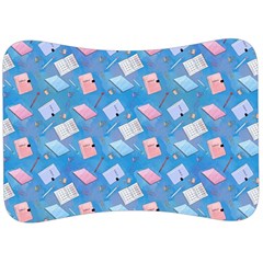 Notepads Pens And Pencils Velour Seat Head Rest Cushion by SychEva