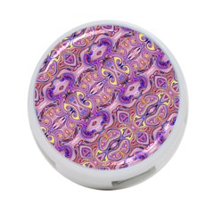 Liquid Art Pouring Abstract Seamless Pattern Tiger Eyes 4-port Usb Hub (one Side) by artico
