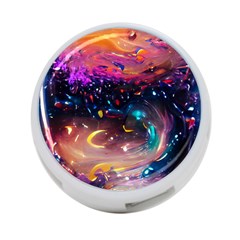 Galaxy Glass 4-port Usb Hub (one Side) by Dazzleway