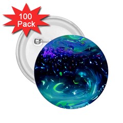 Blue Galaxy 2 25  Buttons (100 Pack)  by Dazzleway