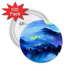 Moon Mountains 2 25  Buttons (100 Pack)  by Dazzleway