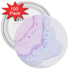 Color Flow 3  Buttons (100 Pack)  by Littlebird