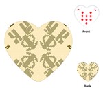 Abstract pattern geometric backgrounds   Playing Cards Single Design (Heart) Front