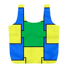 Abstract Pattern Geometric Backgrounds   Full Print Recycle Bag (l) by Eskimos