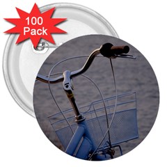 Classic Blue 3  Buttons (100 Pack)  by DimitriosArt