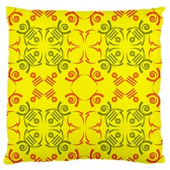 Abstract Pattern Geometric Backgrounds   Large Flano Cushion Case (one Side) by Eskimos