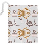 Abstract pattern geometric backgrounds   Drawstring Pouch (4XL) Back