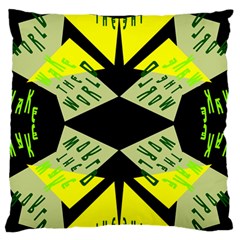 Abstract Pattern Geometric Backgrounds   Large Flano Cushion Case (one Side) by Eskimos