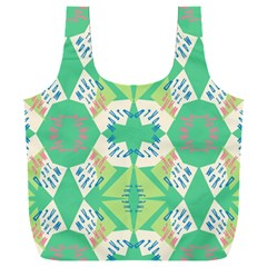 Abstract Pattern Geometric Backgrounds   Full Print Recycle Bag (xxxl) by Eskimos