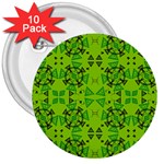 Abstract pattern geometric backgrounds   3  Buttons (10 pack)  Front