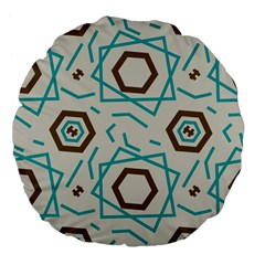 Abstract Pattern Geometric Backgrounds   Large 18  Premium Flano Round Cushions by Eskimos