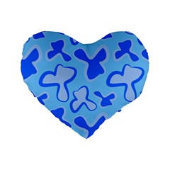 Abstract Pattern Geometric Backgrounds   Standard 16  Premium Heart Shape Cushions by Eskimos