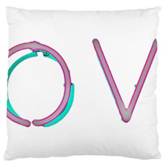 Pop Art Neon Love Sign Standard Flano Cushion Case (one Side) by essentialimage365