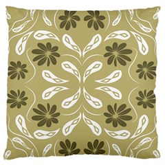 Folk Flowers Print Floral Pattern Ethnic Art Large Flano Cushion Case (two Sides) by Eskimos