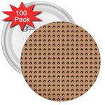 Olimedbege 3  Buttons (100 pack)  Front