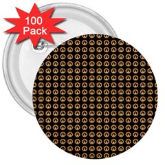 Olimedblk 3  Buttons (100 Pack)  by violetheavensky