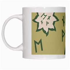 Abstract Pattern Geometric Backgrounds   White Mugs by Eskimos
